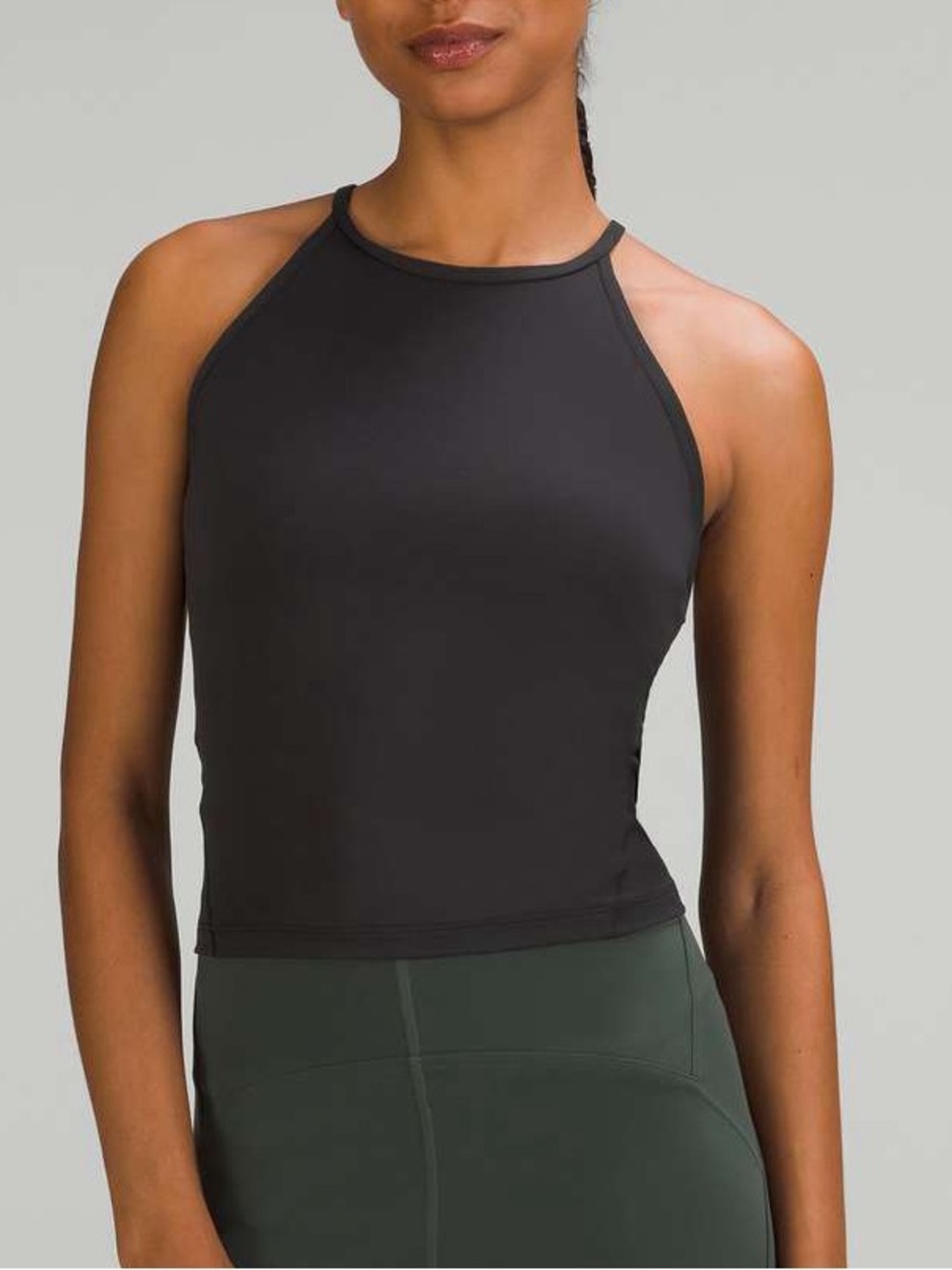 Lululemon Nulu High-Neck Yoga Tank Top in Black
